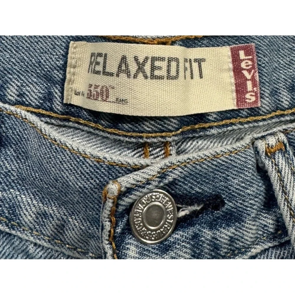 VTG Y2K Levi's 550 Jeans Mens 32x30 Blue Light Wash Relaxed Fit Straight Leg